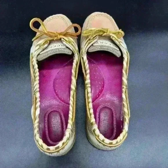 Sperry boat shoes ladies size 7.5M golden accents single eye - Picture 7 of 9